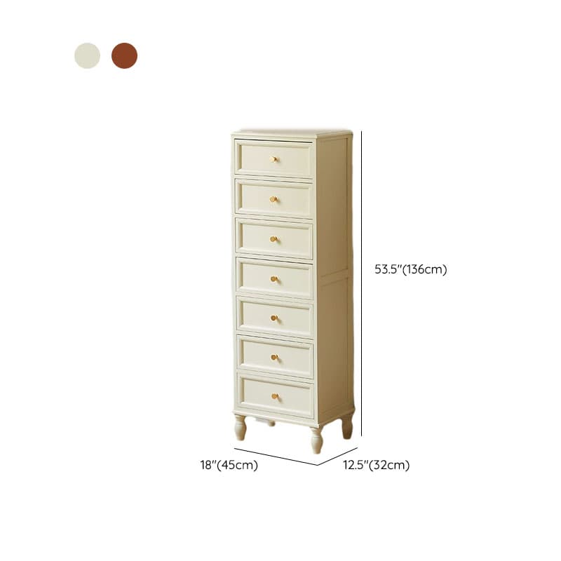 18 inch Rectangle Accent Cabinet with Drawers and Turned Legs, Solid Wood thumbnail 10