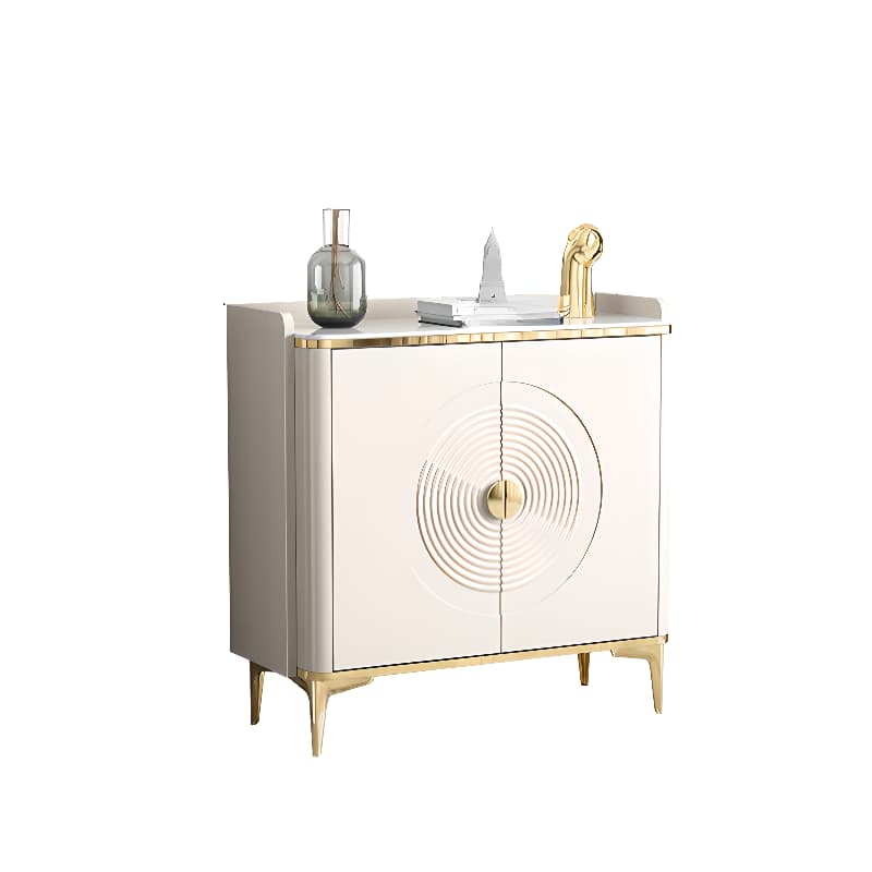 Glam Free Standing Utility Storage Cabinet for Parlor with Sintered Stone Countertop thumbnail 6