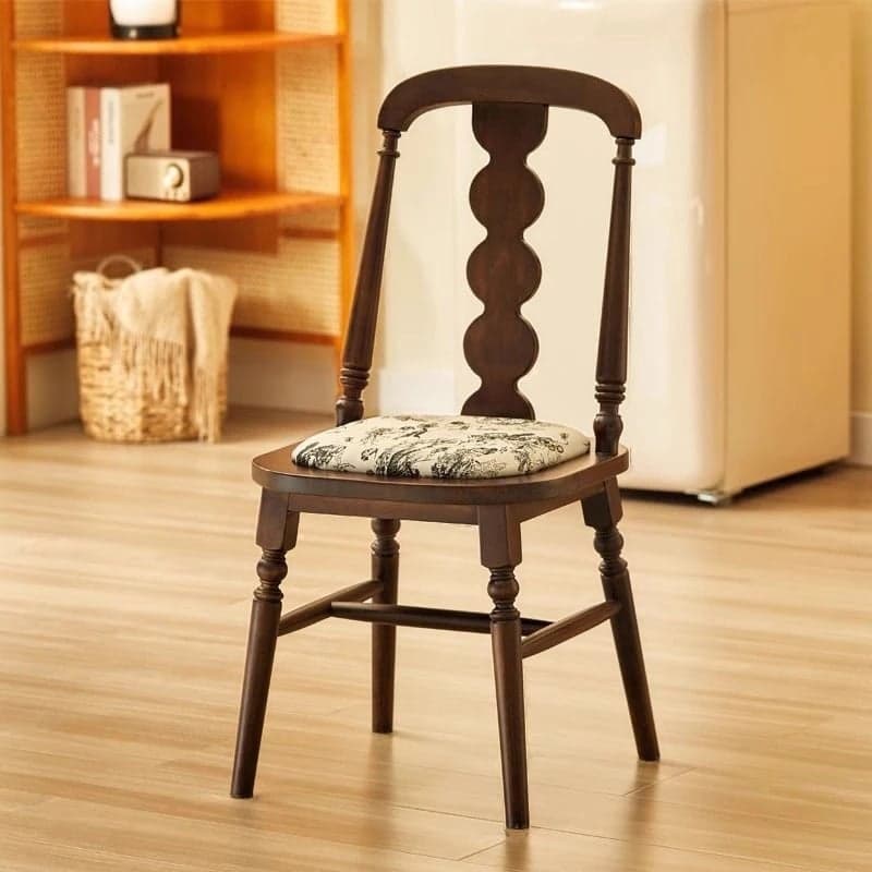 Drawing Room Framed Side Chair with Slat Back thumbnail 6