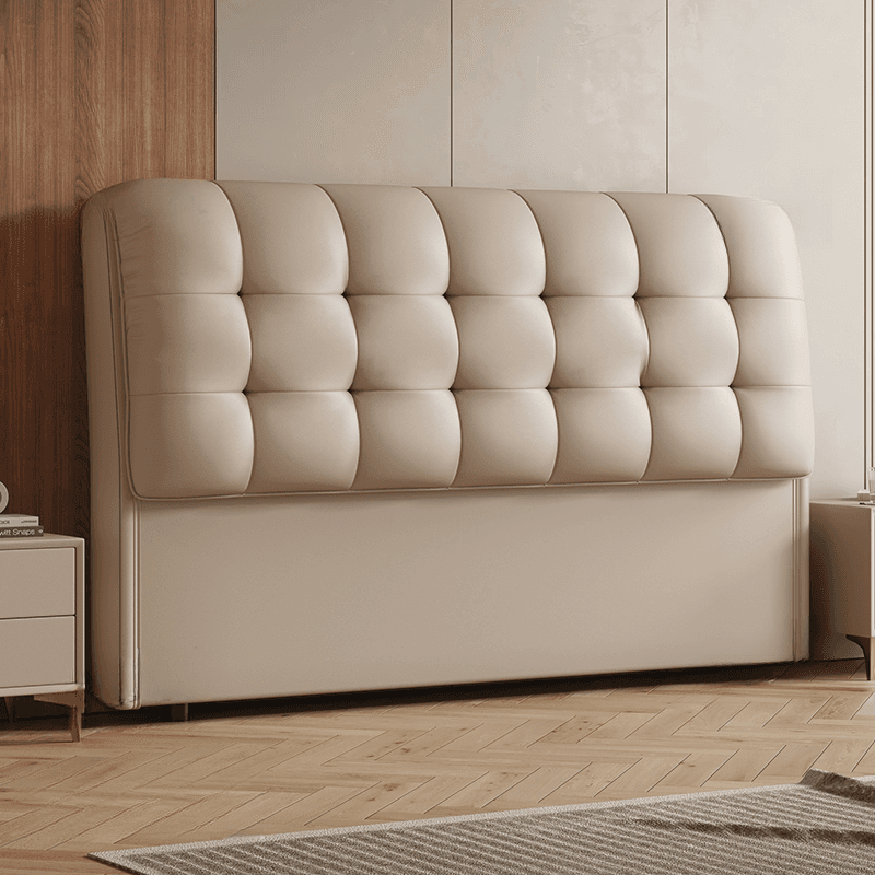 Simplistic Style Panel Headboard with No Distressing, Piled Tufted Rectangular Design for Queen/Full/Twin XL Bed, Featuring Sponge Upholstery and Standard Height thumbnail 9