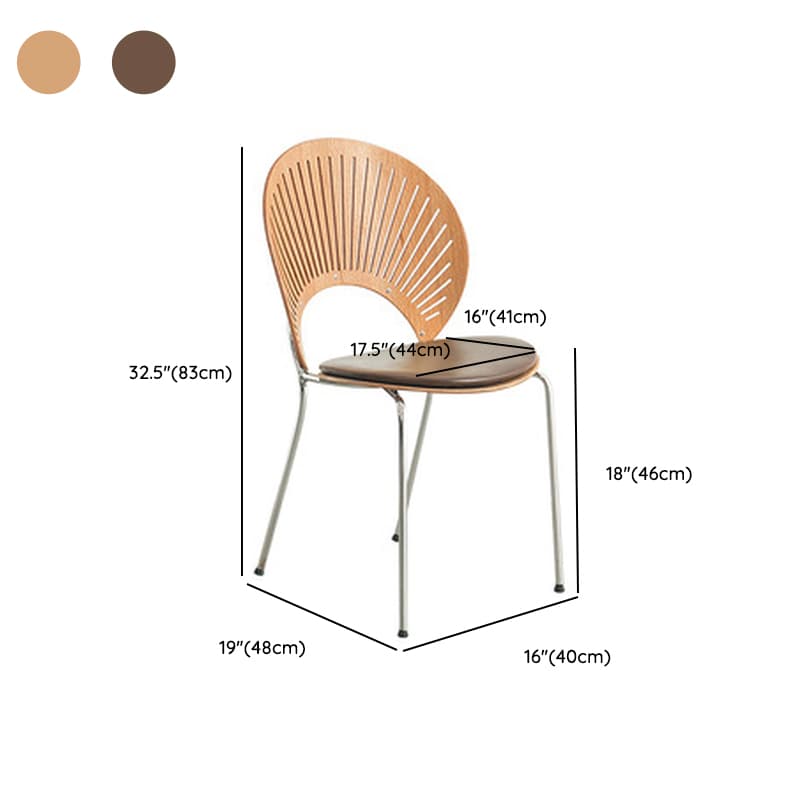 Dining Room Sturdy Side Chair with Outlined Frame and Foot Pads thumbnail 39