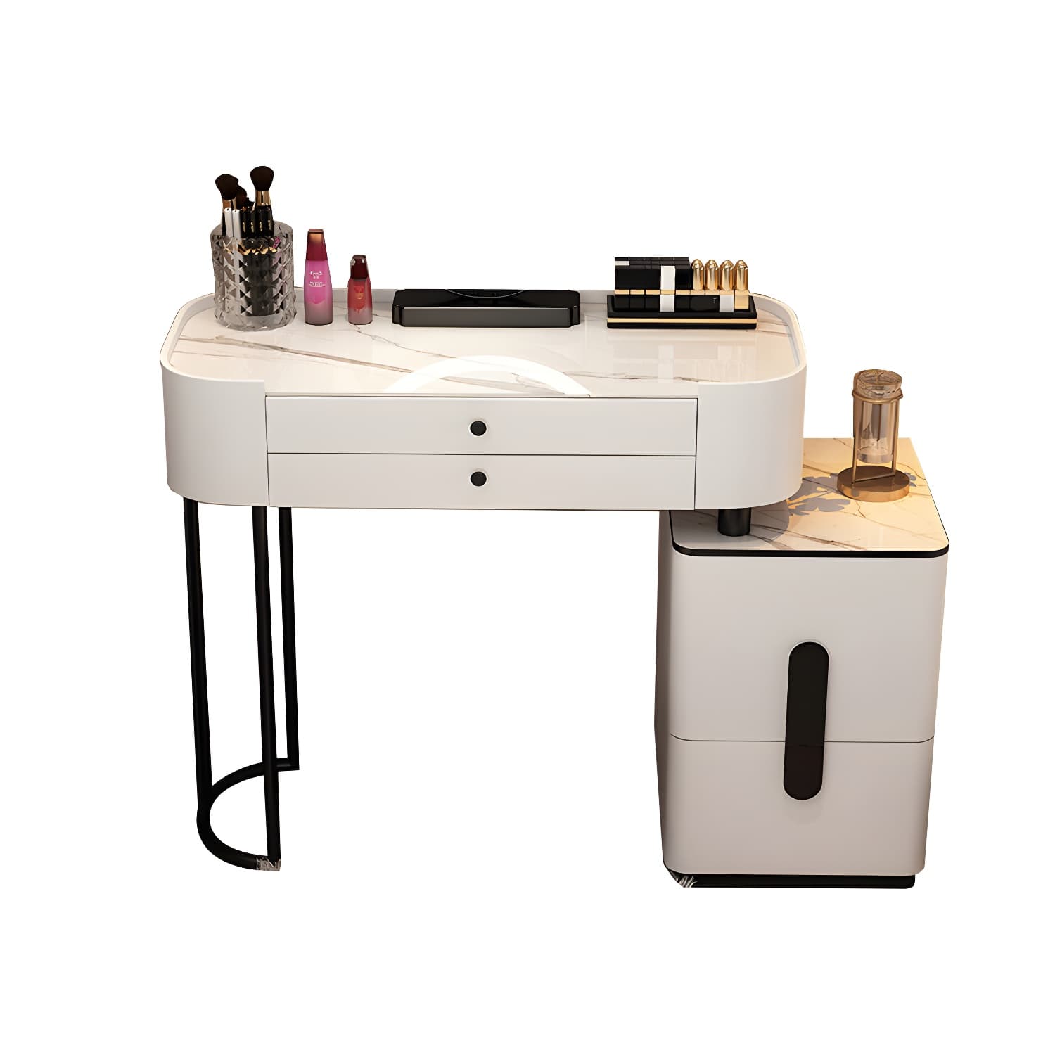 Contemporary Make-up Vanity with 4/5 Drawers,15.75 inch Wide thumbnail 23