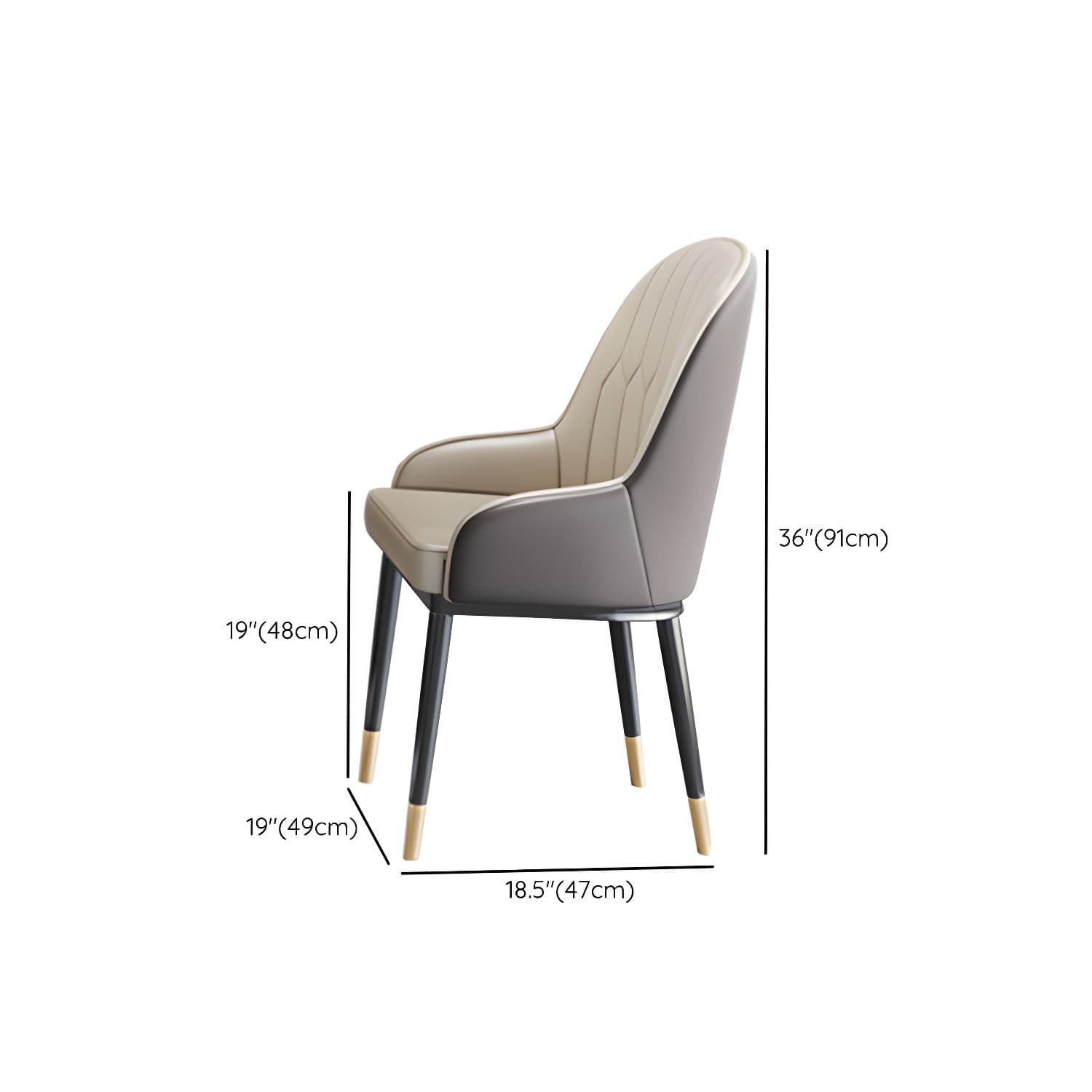 Modern Dining Set 1/5/7 Pcs Round Marble Dining Table and Upholstered Chairs thumbnail 15