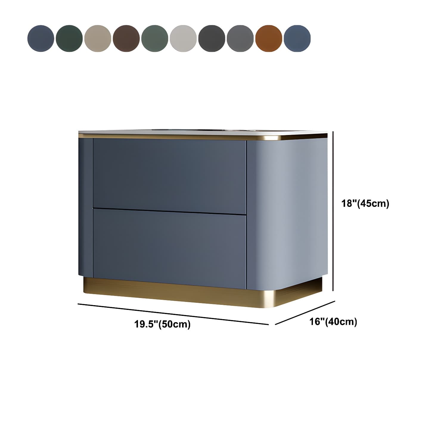 Glam Solid Wood Leather Outer Frame Accent Table Nightstand Drawer Storage Night Table thumbnail 26