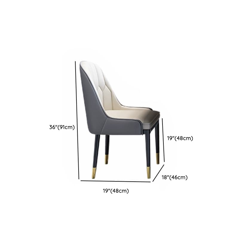 Modern Round Marble Dining Table Set with Black Metal Base in Beige thumbnail 16