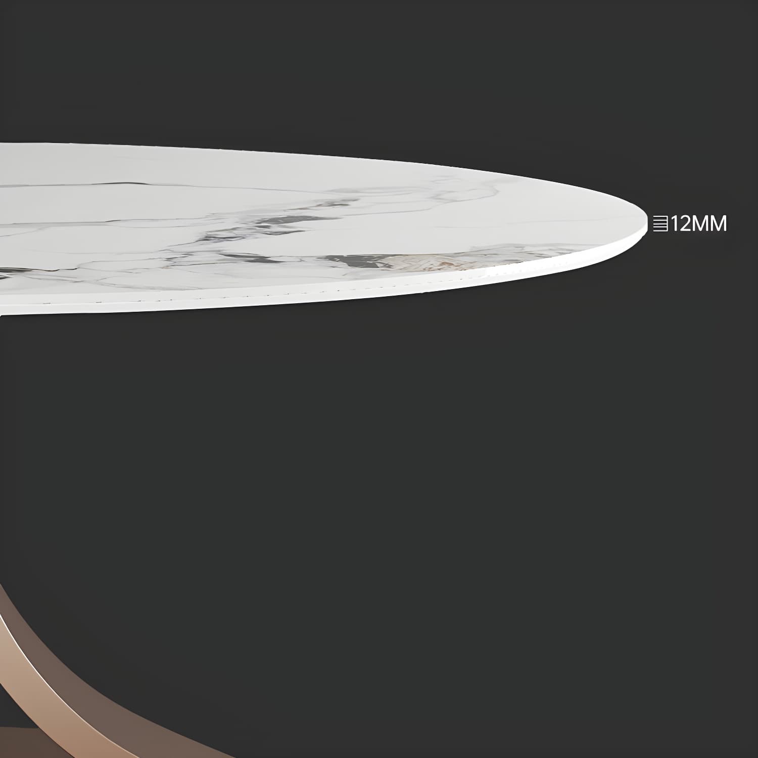 Modern 1/4/7 Pieces Dining Table Set with Sintered Stone Top Stainless Steel Dinette Set thumbnail 7