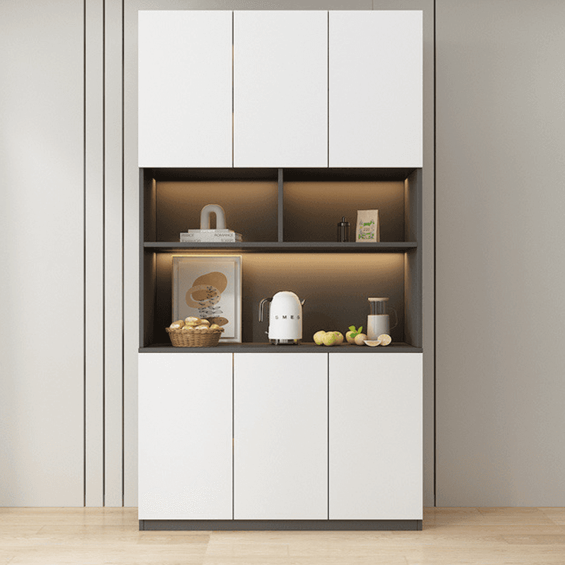 Two Toned Unclosed & Self-supporting Wide Sideboard with 2 Shelves & Benchtop thumbnail 8