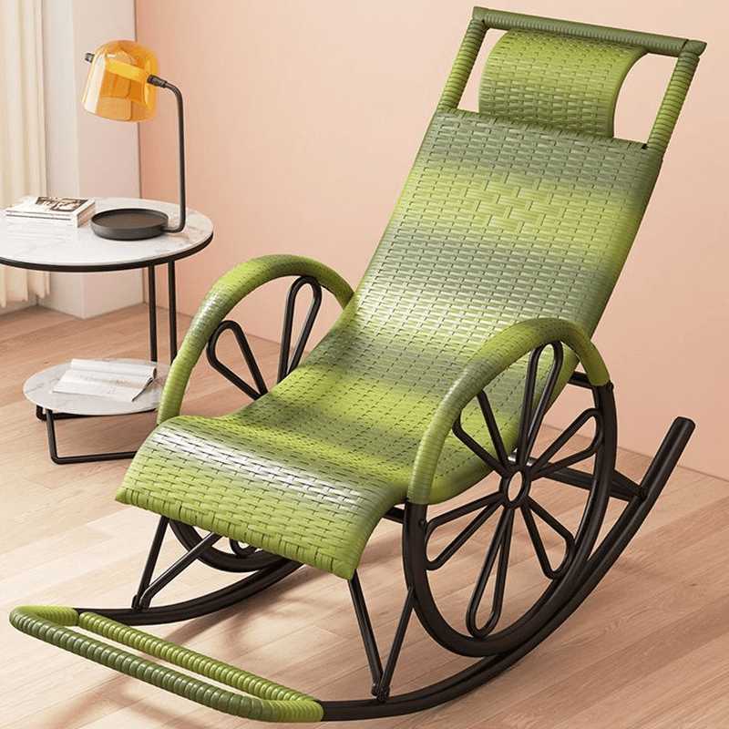 Craftsman Cane Porch Rocker with Round Arm thumbnail 6