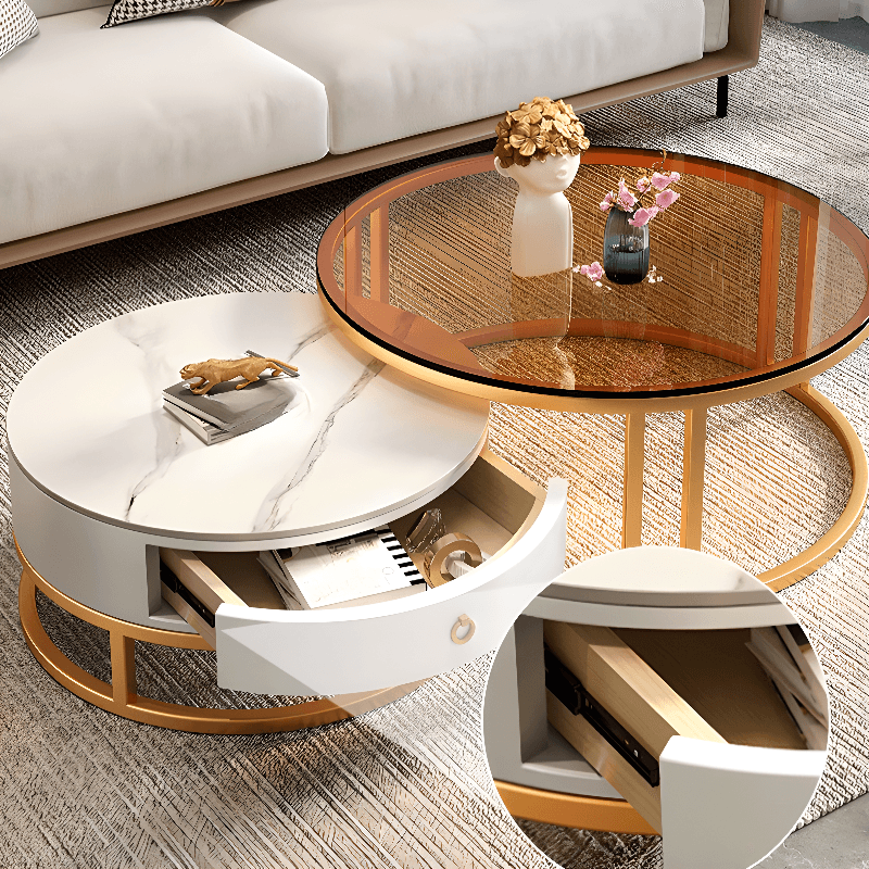 Nested Orbicular Framework Accent Table for Foyer Use thumbnail 11