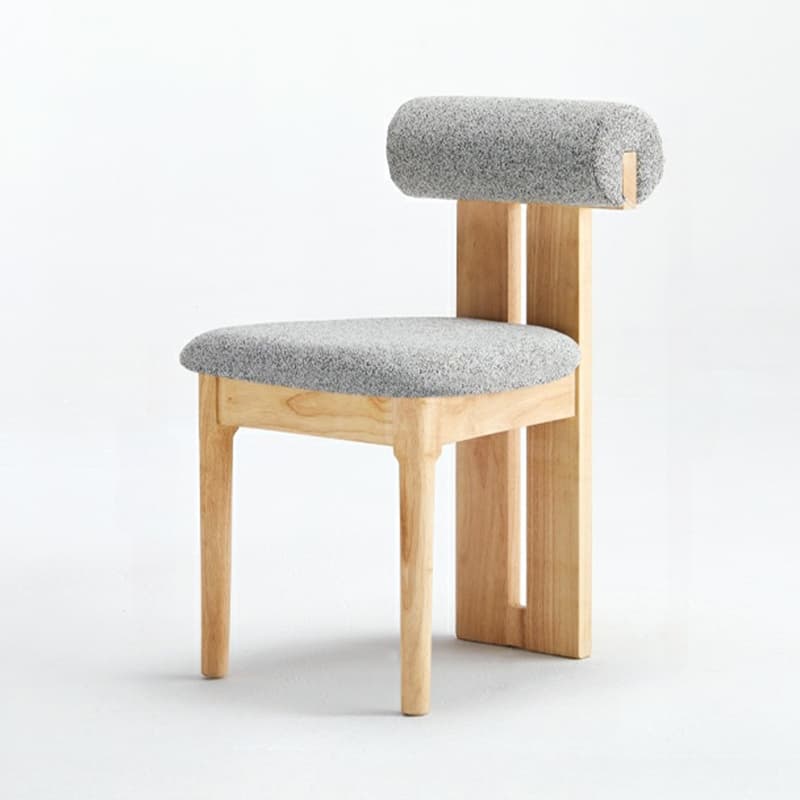 Stable Slat Back Upholstered/Faux Leather/Velour Armless Chair with Wood Legs in a Minimalist Style thumbnail 3