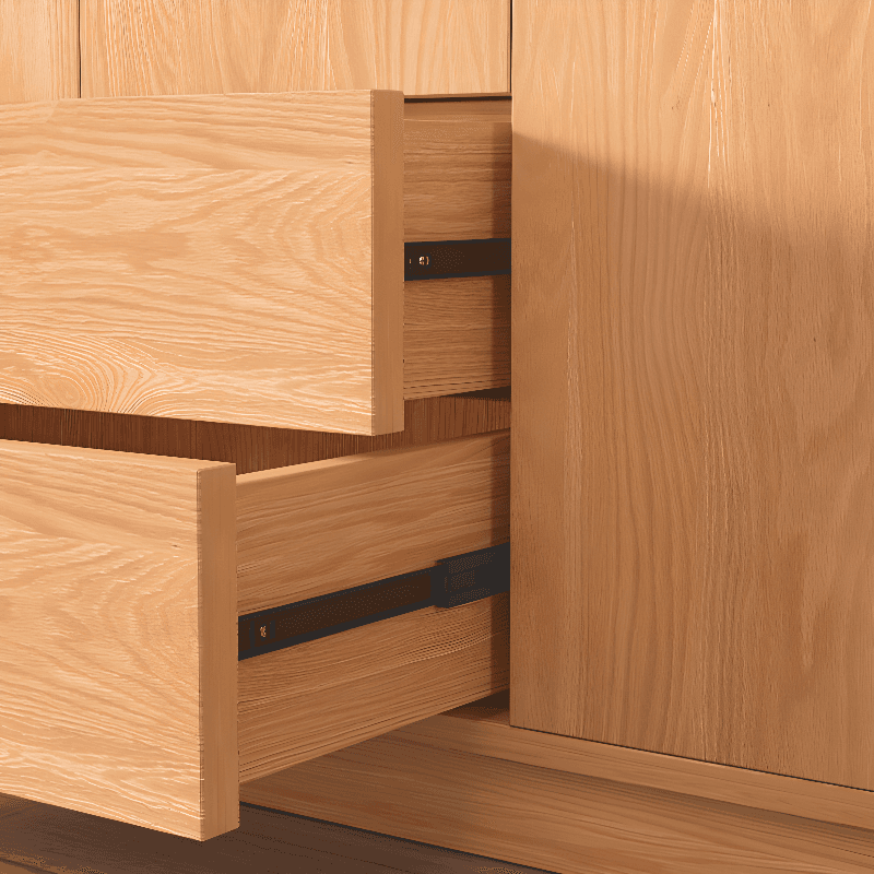 Wood Color Nordic Unfixed Wardrobe Closet thumbnail 11