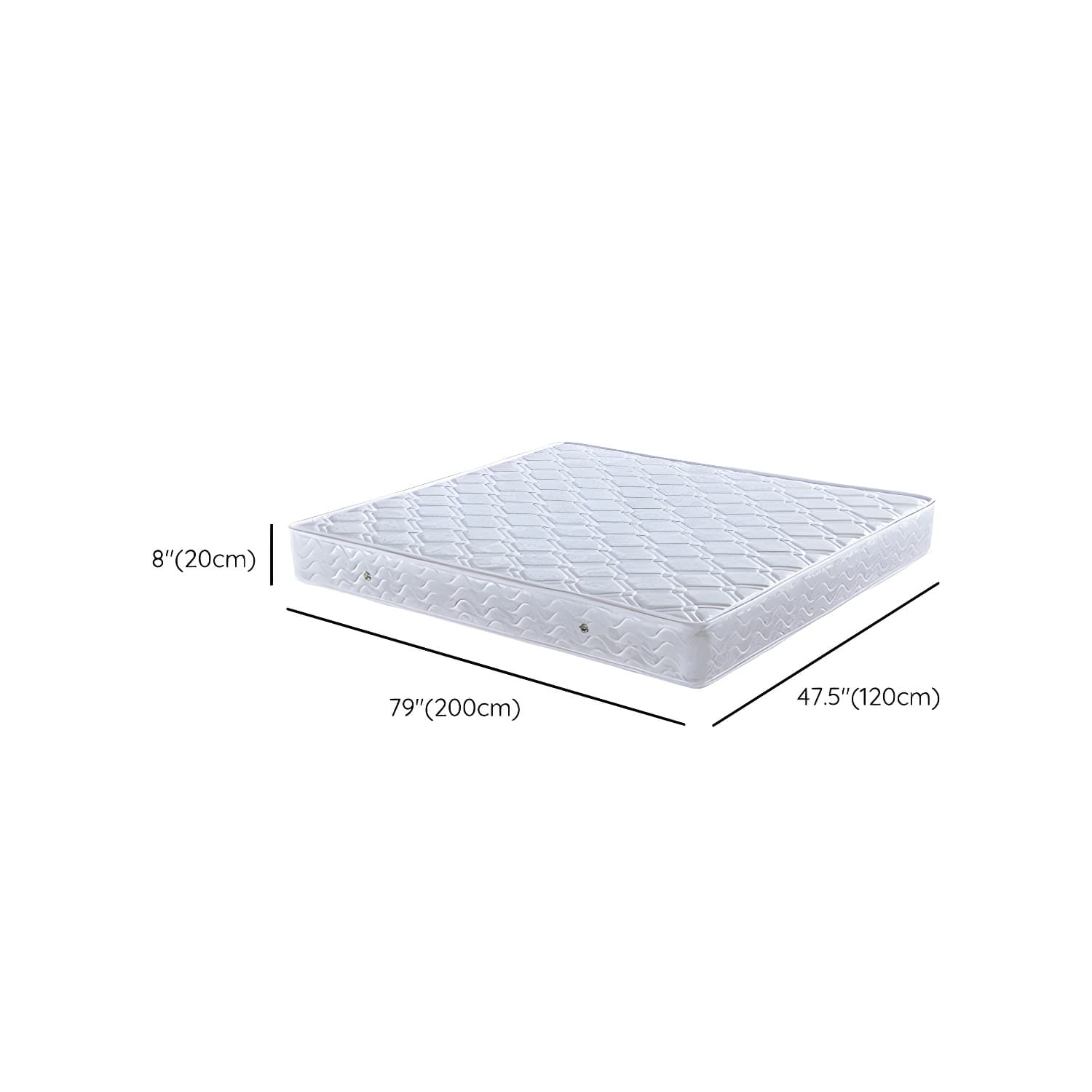 Scandinavian Solid Wood Platform Bed 9.8" H Bed Frame with Mattress thumbnail 13
