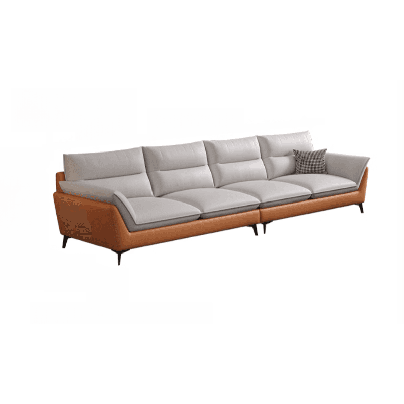 Tech ClothUpholstered Sofa Couch/Single Sofa in Chalk for Parlor with Flared Arm in a Modern Style thumbnail 14
