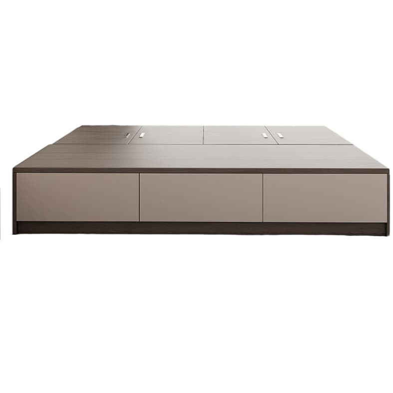 Brown Wood Lift Up Storage Bed with 3 Drawers and Solid Color Design thumbnail 5