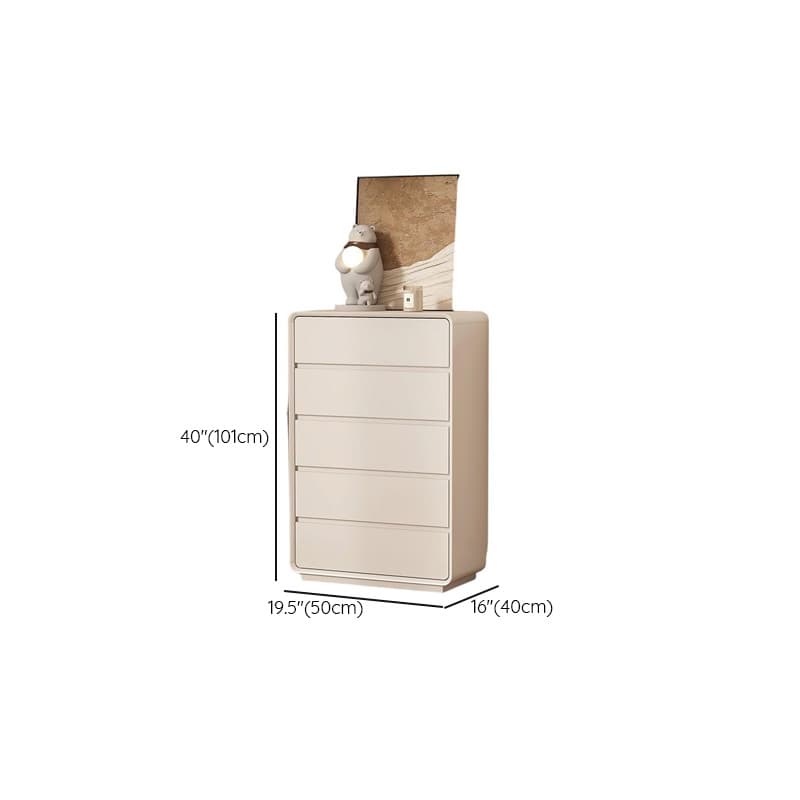 Off-White Trendy Composite Wood Bachelor Chest/Double Dresser/Lingerie Chest with 3/4/5 Drawers in Vertical/Horizontal Orientation thumbnail 16