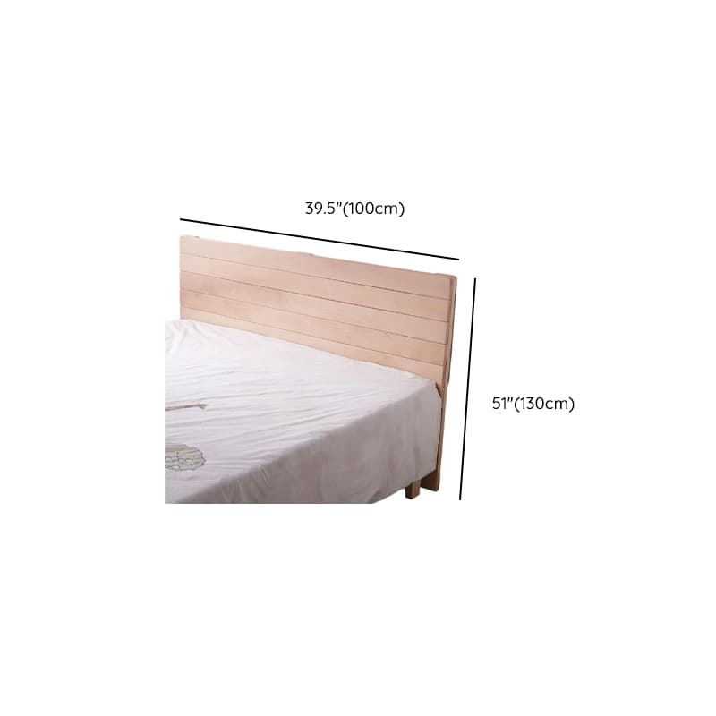Scandinavian No Distressing Standard（36-55“） King(76"W x 80"L)/Queen(60"W x 80"L)/Full(54"W x 75"L) Beech Wood Panel/Slat Headboard, Solid Wood thumbnail 8