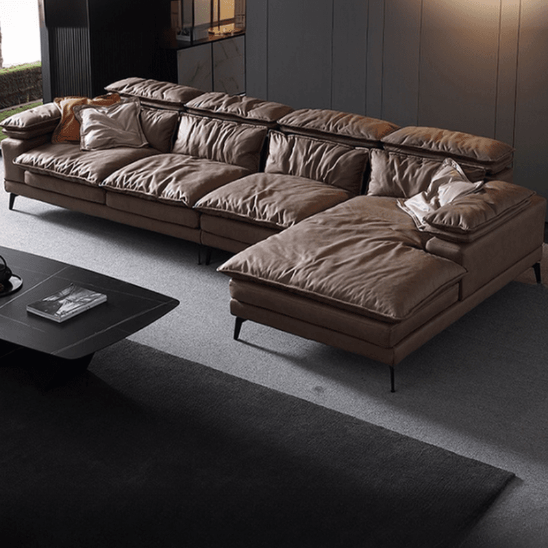 Cocoa Straight/L-Shape Horizontal/Left Hand Facing Sofa Couch/Sofa Recliner in a Contemporary Style thumbnail 1