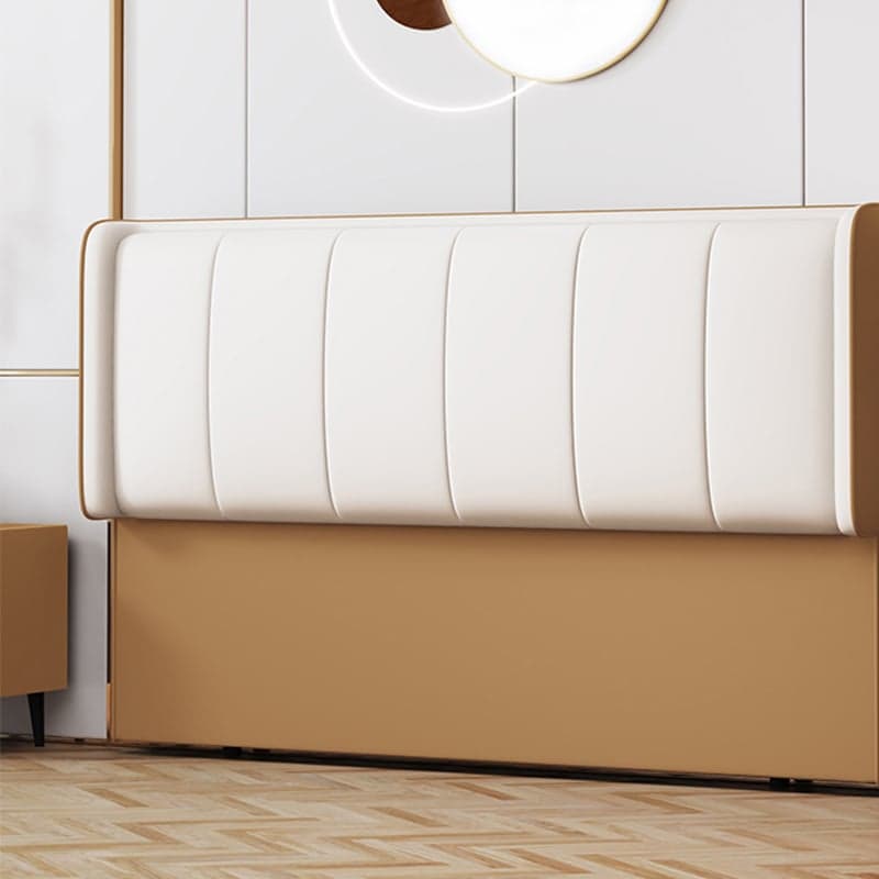Trendy Panel Headboard in Natural Wood with No Distressing, Rectangle Shape for Twin XL/Full/Queen Bed, Featuring Sponge Upholstery Fill and Standard Height thumbnail 5