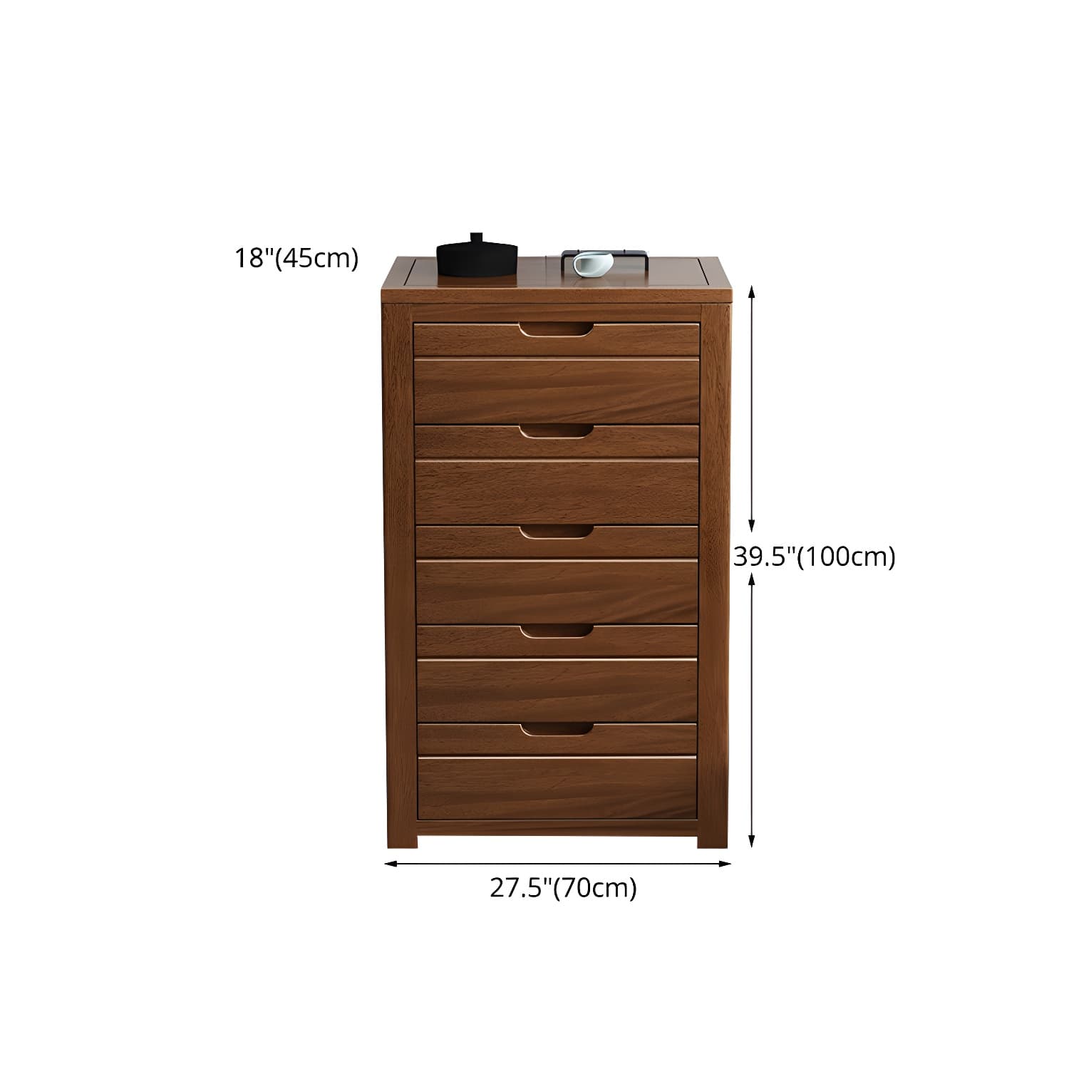 Bedroom Dresser Vertical Solid Wood Storage Chest with 3 / 4 / 5 Drawers - image 22