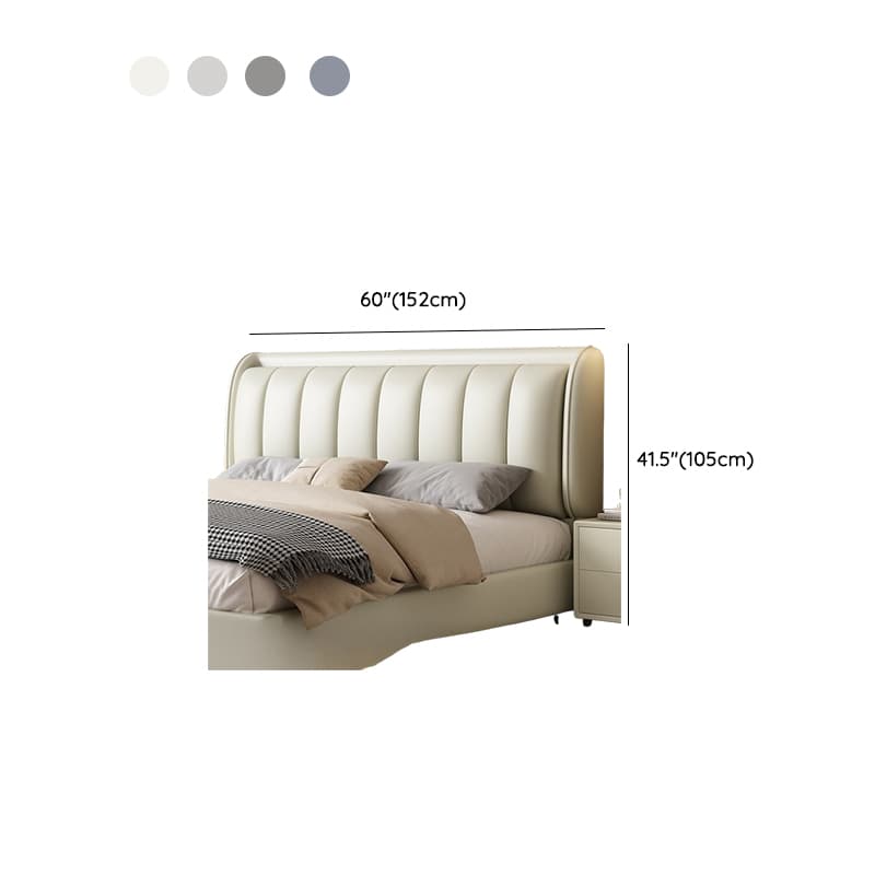 Modish Timber Panel Headboard with No Distressing, Arched/Rectangle/Camelback Shape for Full/King/Queen Bed, Featuring Sponge Upholstery Fill and Standard Height thumbnail 13