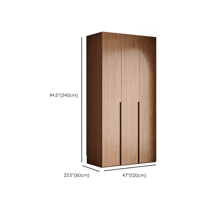 Cocoa Art Deco Self-supporting Cabinet Armoire with Soft Close Drawer, Interior Shelves, and Hanging Rod thumbnail 15