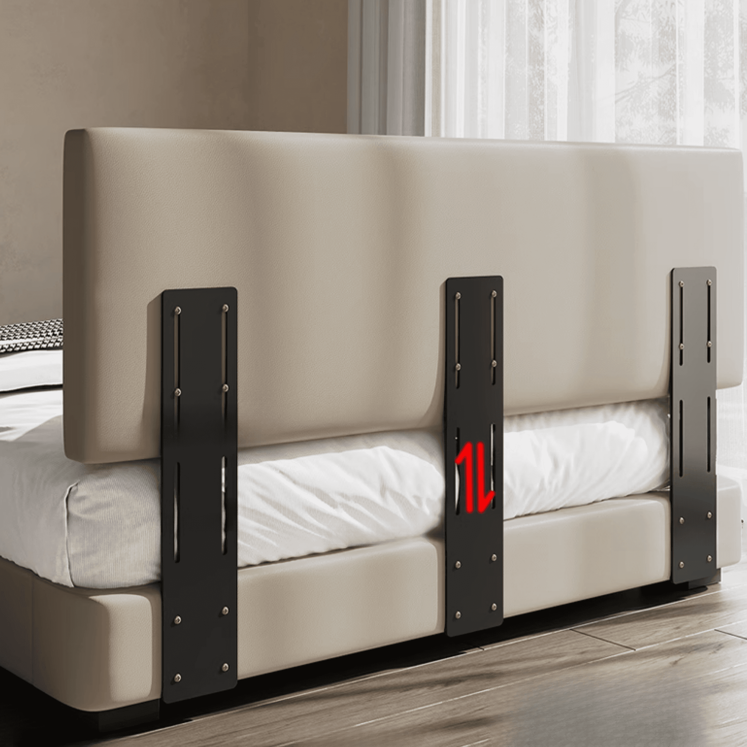 Solid Color Pine Wood Storage Bed with 3 Storage Boxes for Living Room thumbnail 3