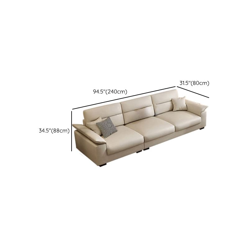 Straight Horizontal 5 Person Memory Foam Filled Sofa Couch with Decorative-stitched Tufting thumbnail 8