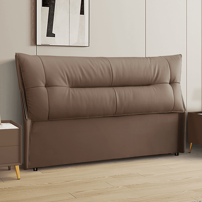 Simplistic Style Panel Headboard with No Distressing, Piled Tufted Rectangular Shape for King/Queen/Full Bed, Cotton Upholstery Fill, Standard Height thumbnail 1