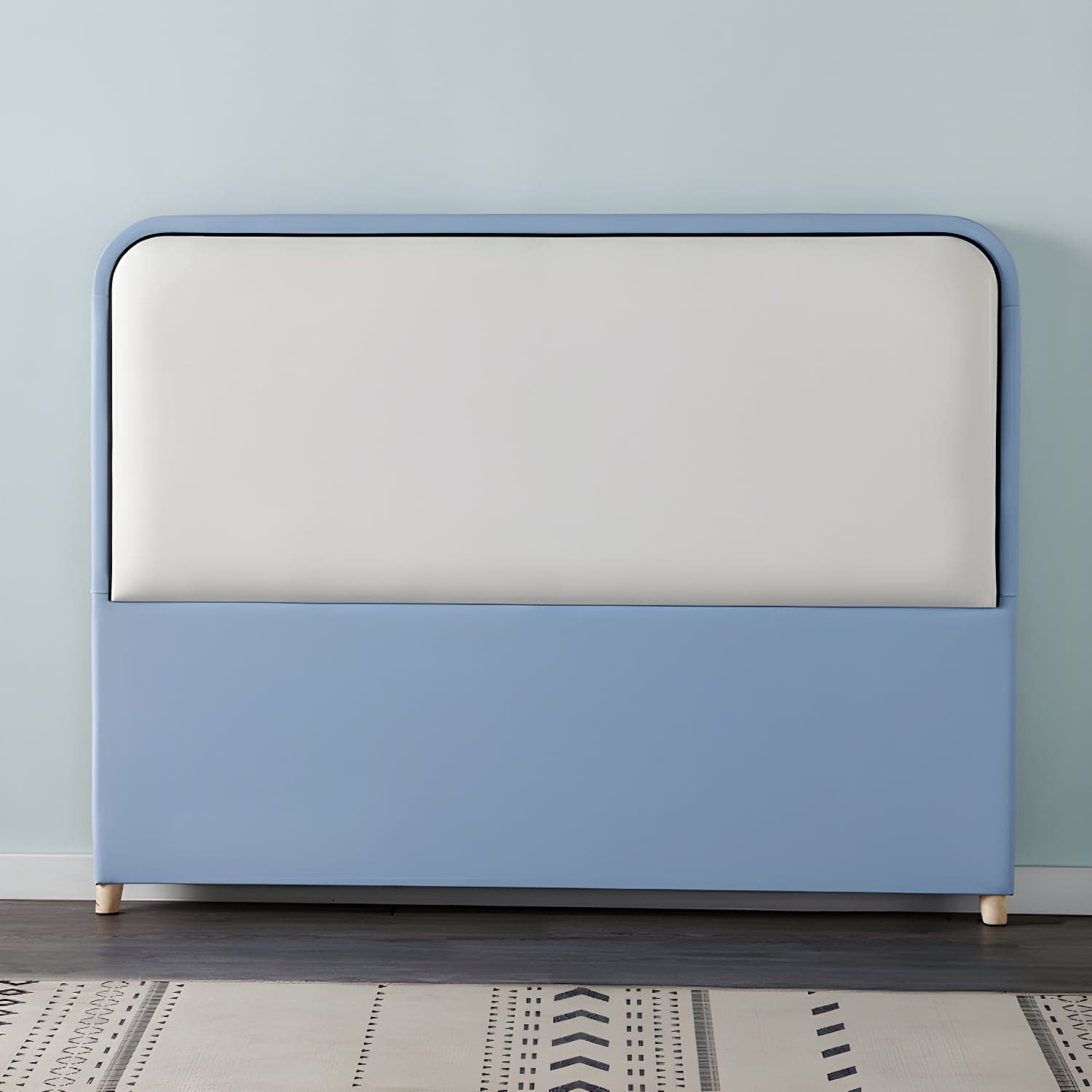 Modern Upholstered Panel Headboard with Leather Upholstery and Rectangular Shape thumbnail 6