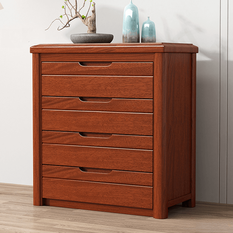 Trendy Walnut Wood Lingerie Chest/Double Dresser with 5/4/6 Drawers in Vertical/Horizontal Orientation thumbnail 4