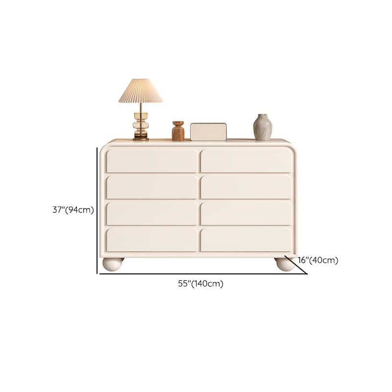 Minimalist Horizontal/Vertical Chalk Wood Bachelor Chest with Drawers - image 11