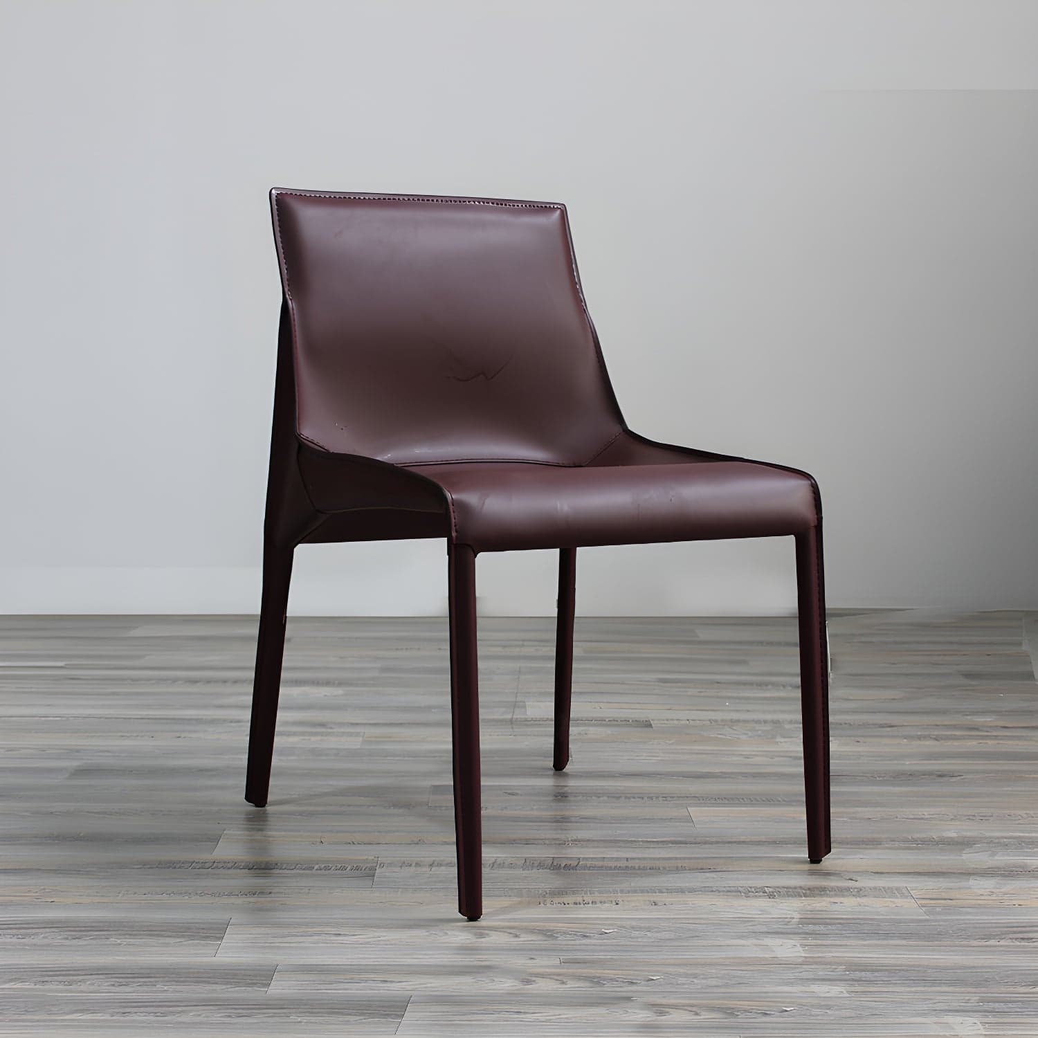 Designer Style Leather Dining Chair Matte Finish Parsons Dining Side Chair thumbnail 6