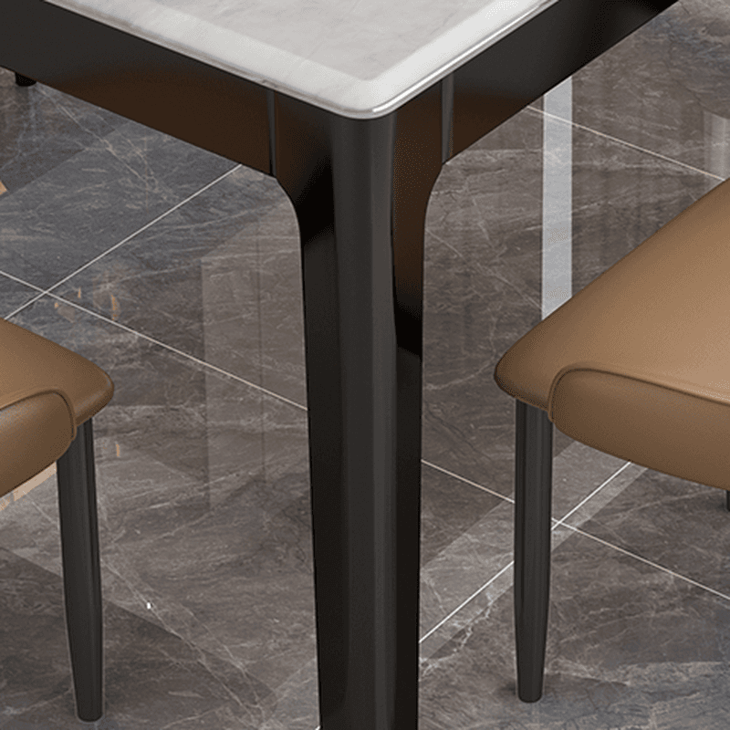 Contemporary 7 Piece Rectangle Dining Table Set with 4-Leg Base thumbnail 4