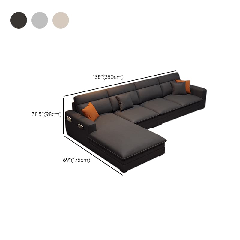 L-Shape/Straight Sofa Recliner/Sofa Couch with Concealed Support and Pine Wood Frame thumbnail 22