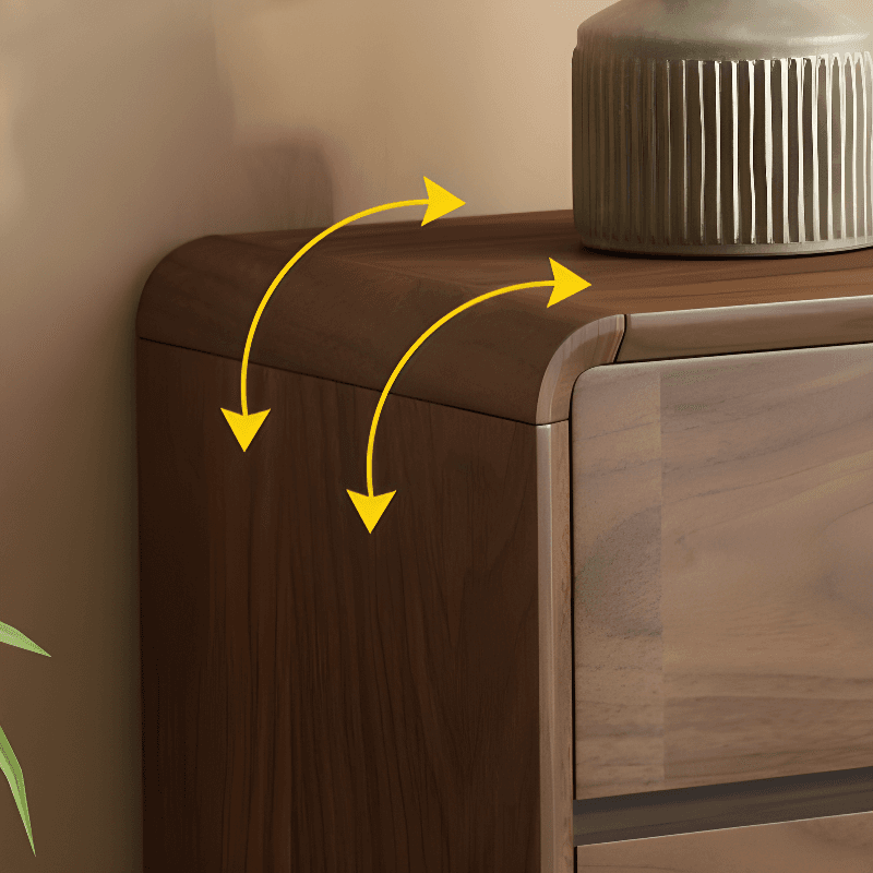 Cocoa Simplistic Natural Wood Double Dresser with 6/9/5 Drawers in Horizontal/Vertical Orientation thumbnail 4