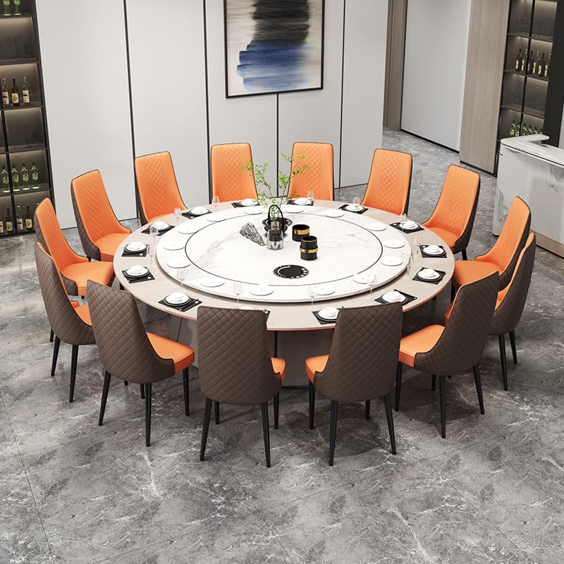 Contemporary Restaurant Armless Chair with Solid Back Panel, Upholstered Metal Legs thumbnail 9