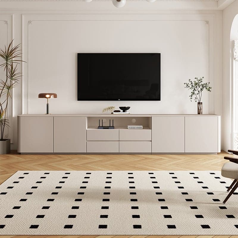 Modern Rectangle TV Stand with 4-Door/2-Door & 3 Tiers Living Room thumbnail 2