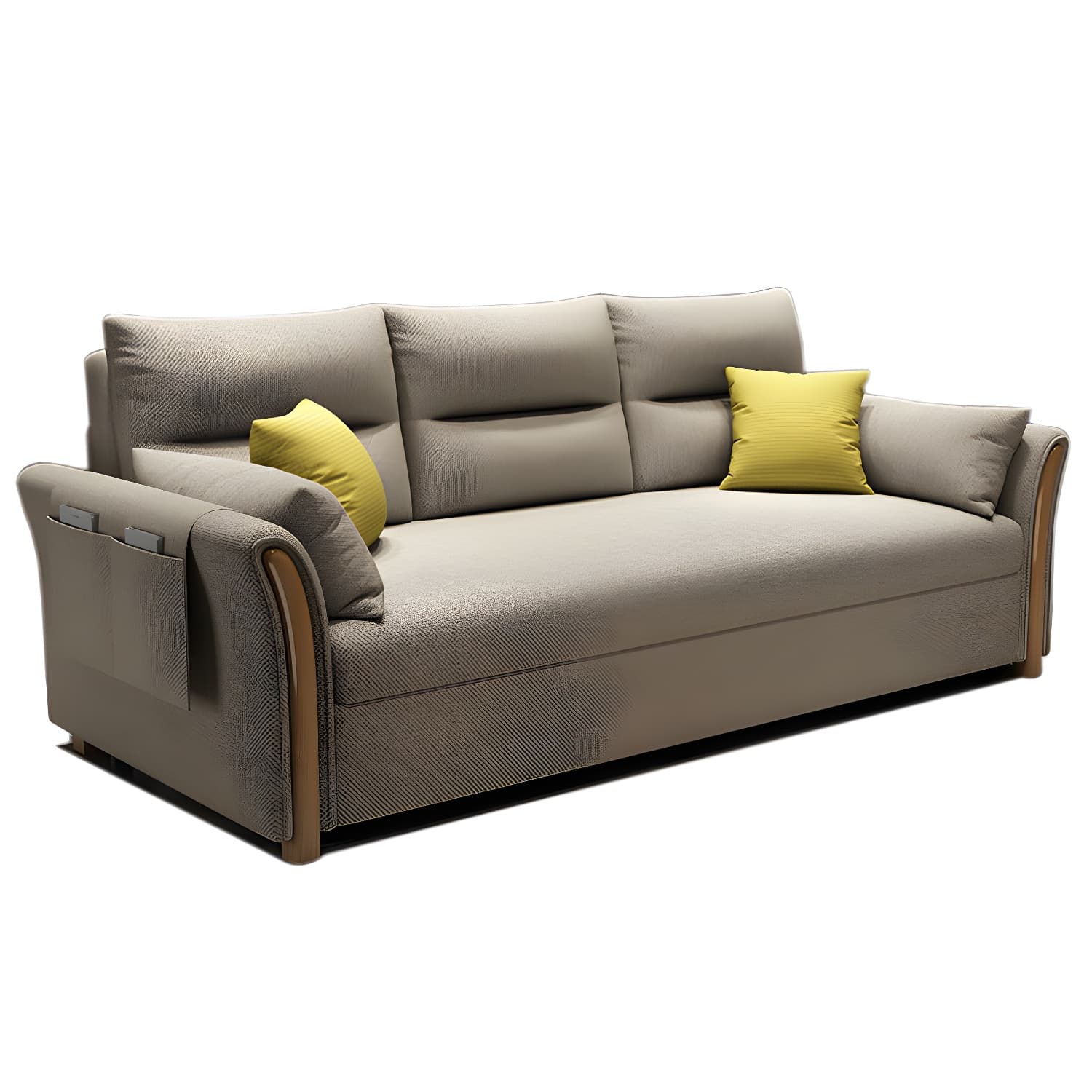 Fabric Sofa Bed Settee Furniture Flared Arm Latex Filled Sofa thumbnail 11