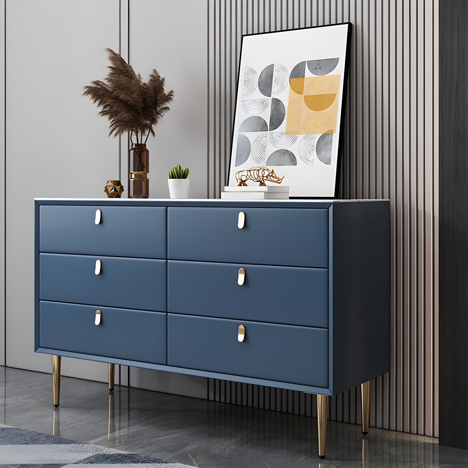 15.6-inch W Storage Chest Classic Glam Dresser with 5/6/7/9 Drawers thumbnail 20
