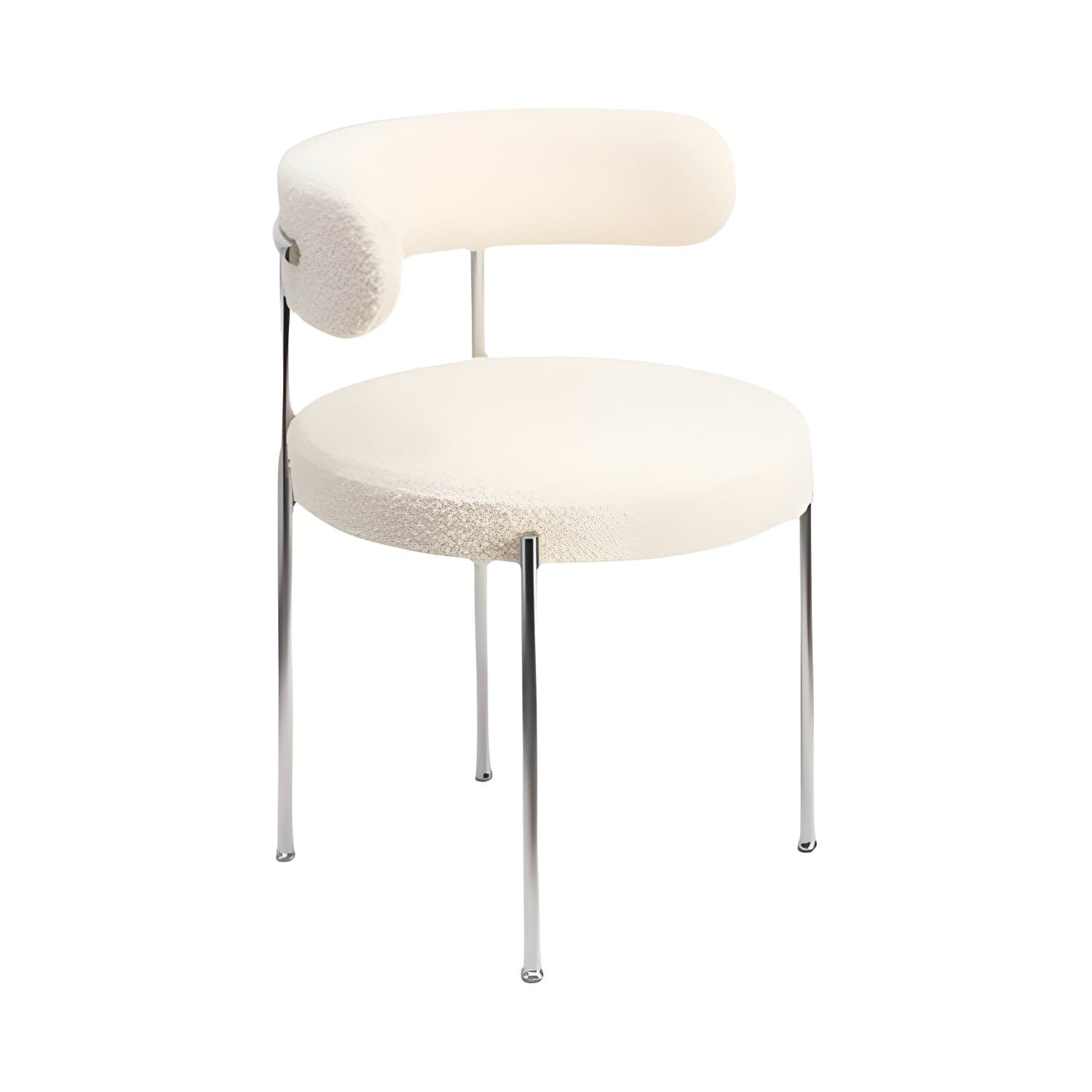 Modern Style Upholstered Side Chair Open Back Dining Chair for Dining Room thumbnail 5