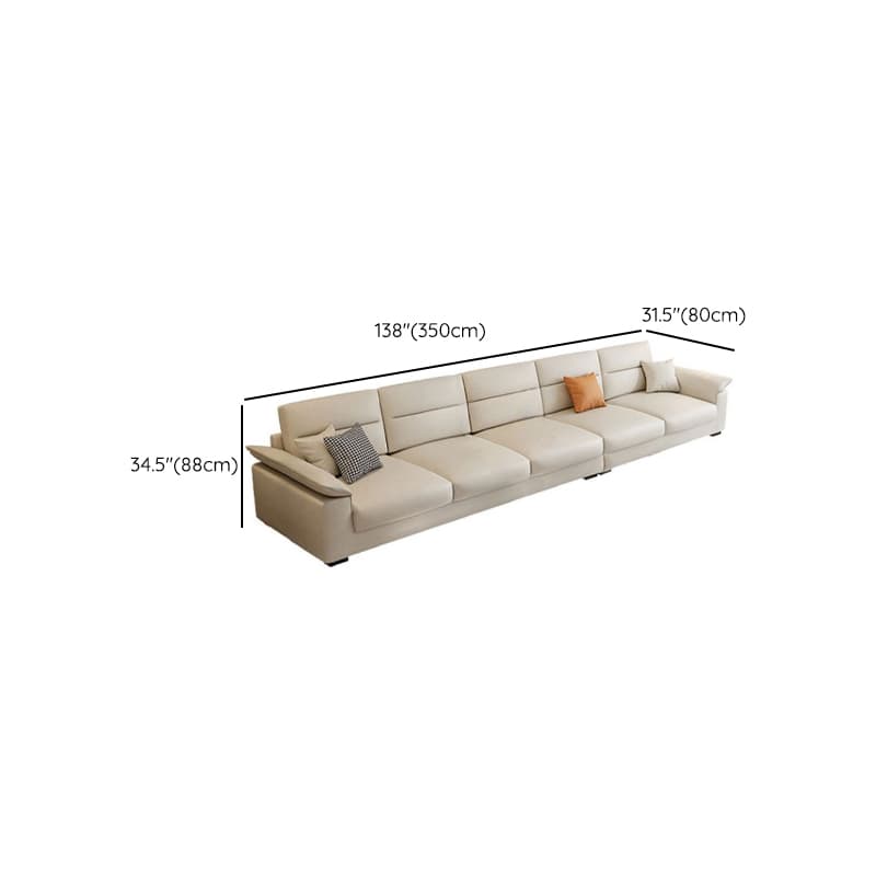 Straight Horizontal 5 Person Memory Foam Filled Sofa Couch with Decorative-stitched Tufting thumbnail 12