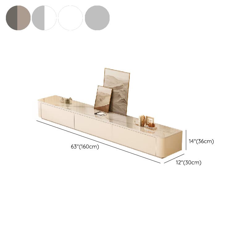 Rectangular Sintered Stone Countertop TV Stand with 3-Drawer/5 Drawers/4 Drawers and Cable Management in a Modern Simple Style thumbnail 15
