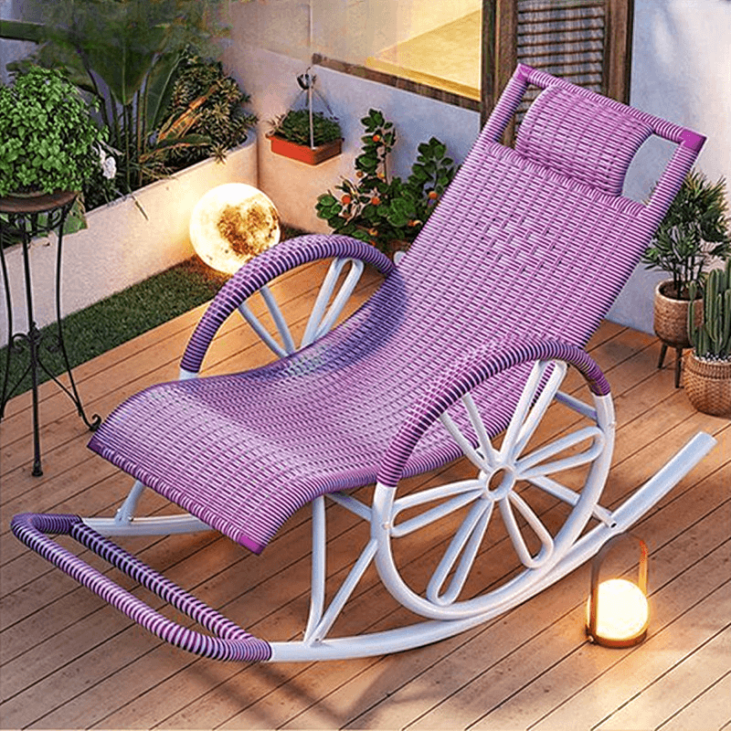 Simple Synthetic Rocking Chair with Scratch-tolerant Track Arm thumbnail 13