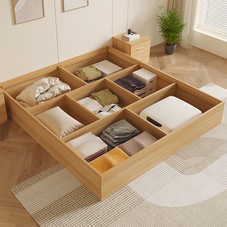 Modern Simple Style Bed Wood No Headboard for Living Room thumbnail 9