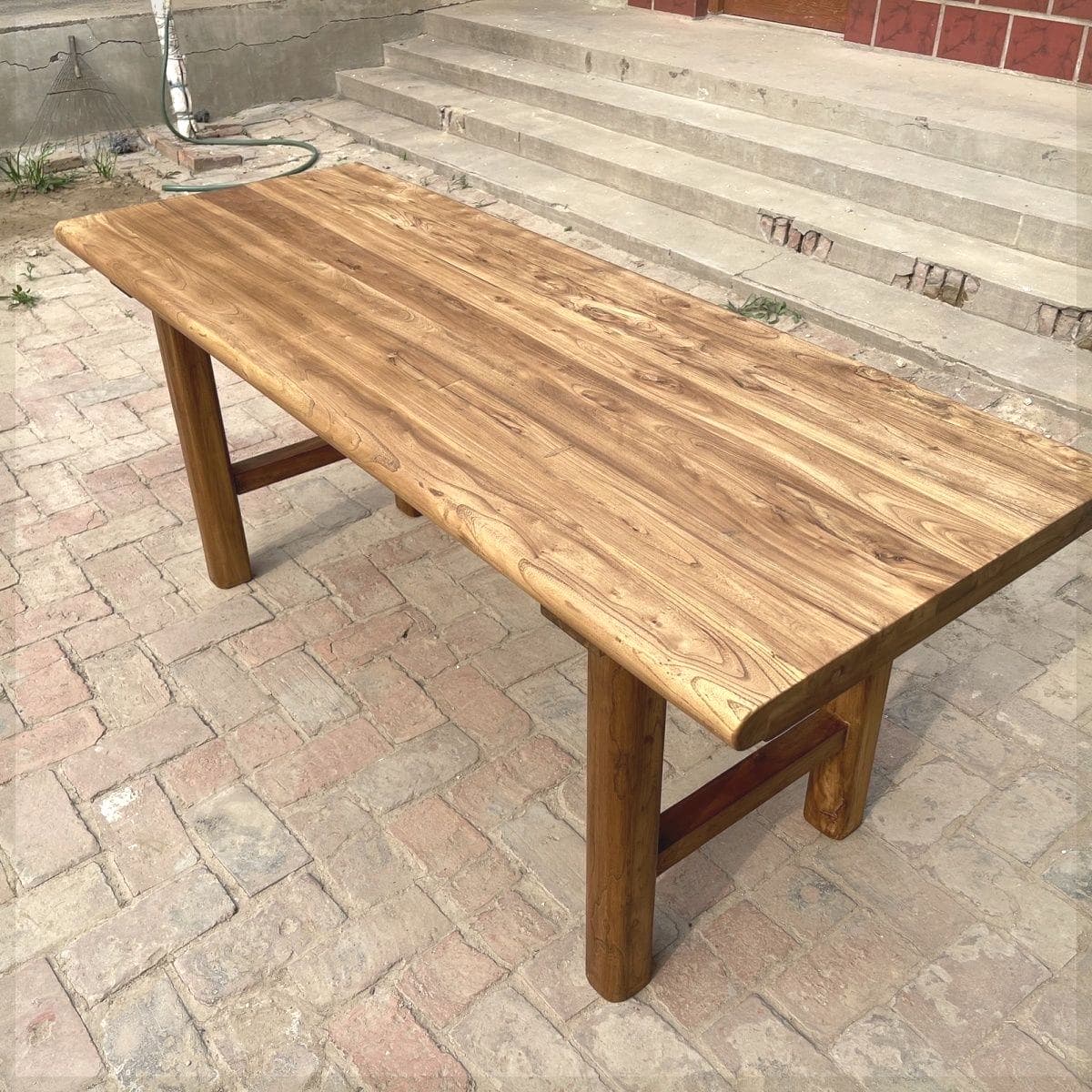 Classic Cocoa Rectangular Timber Dining Table, Standard Height, Fixed Mechanism, Seats 8/4/6 thumbnail 2