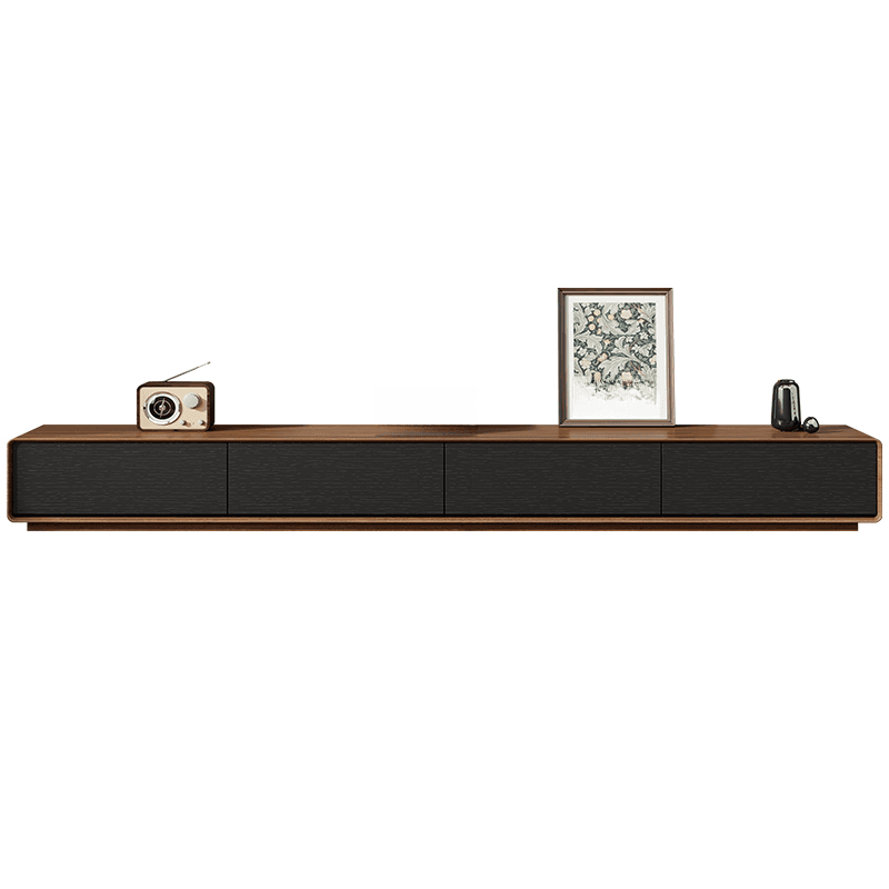 Art Deco Lumber Rectangle TV Stand with 4 Drawers thumbnail 10