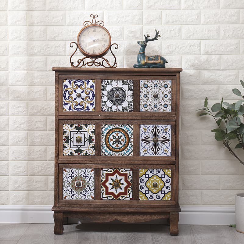 Shaker Style Independent Accent Chest with Weathered Wood thumbnail 1