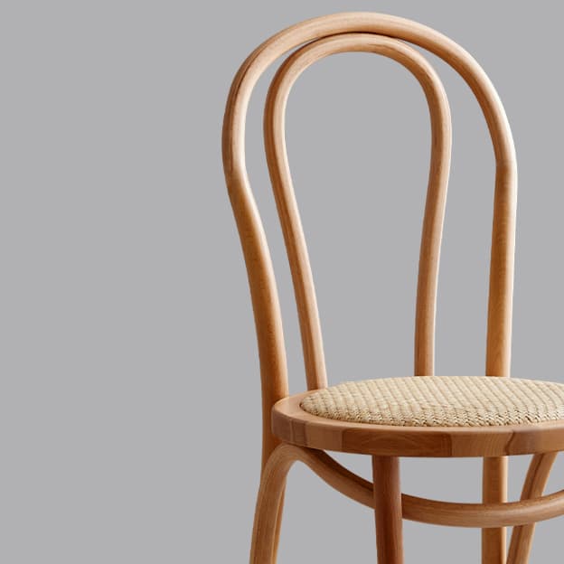 Scandinavian Wooden Side Chair with Standard Height and Armless Design thumbnail 19