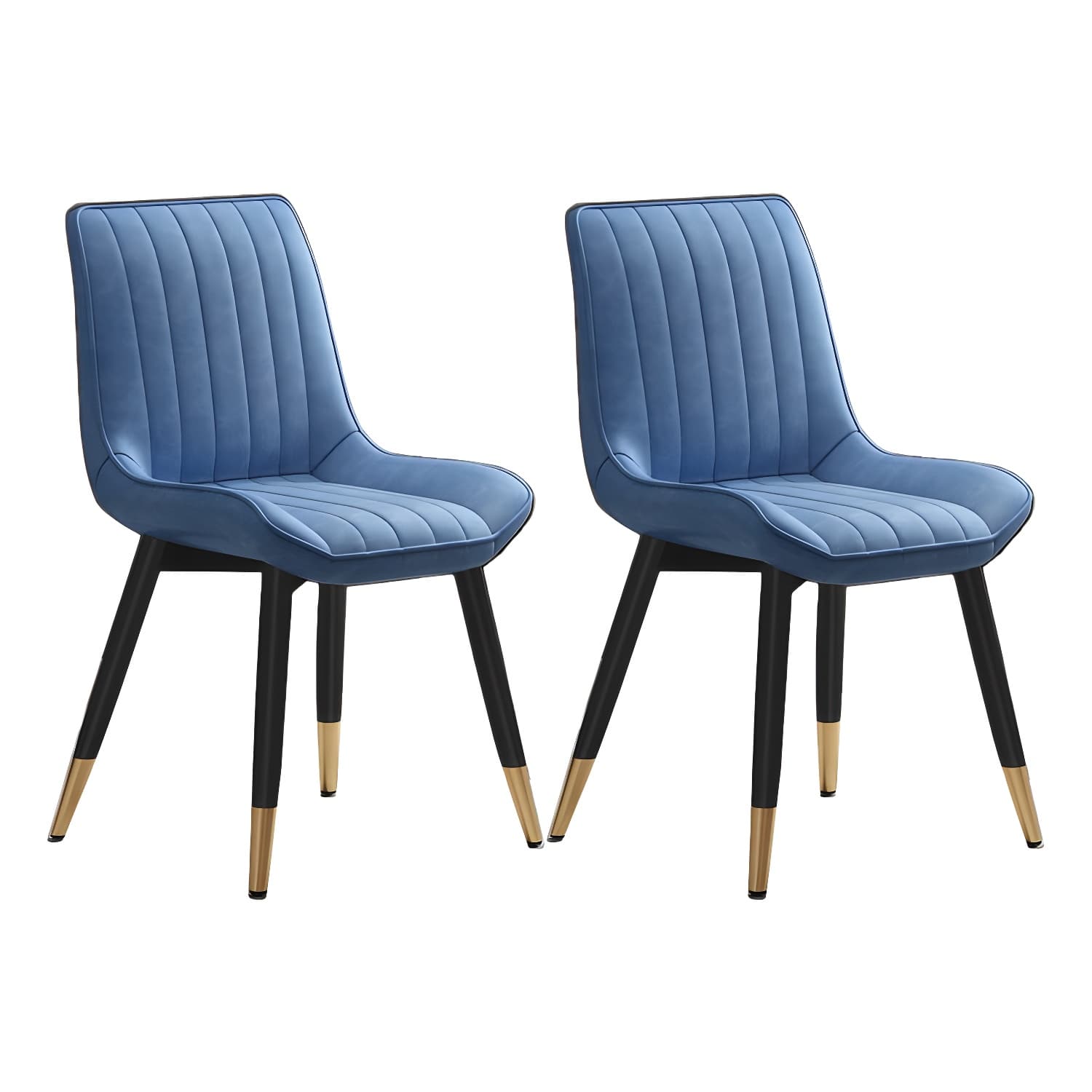 Glam Faux Leather Dining Chair Parsons Chair in Matte Finish for Home thumbnail 2