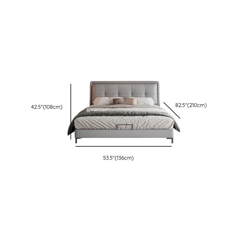 Light Gray Solid Color Storage Bed with Pine Wood Frame and Button-tufted Design for Living Room thumbnail 14